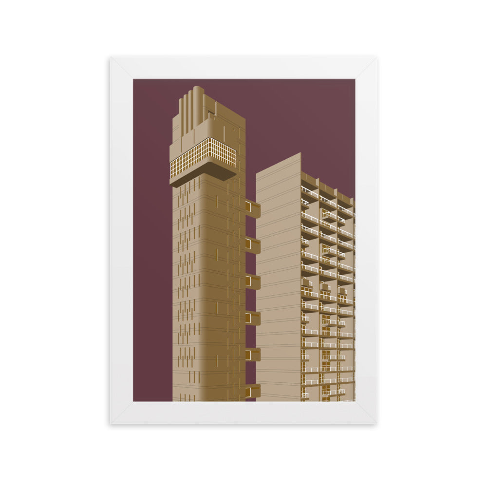 Trellick Tower Framed Print View 2