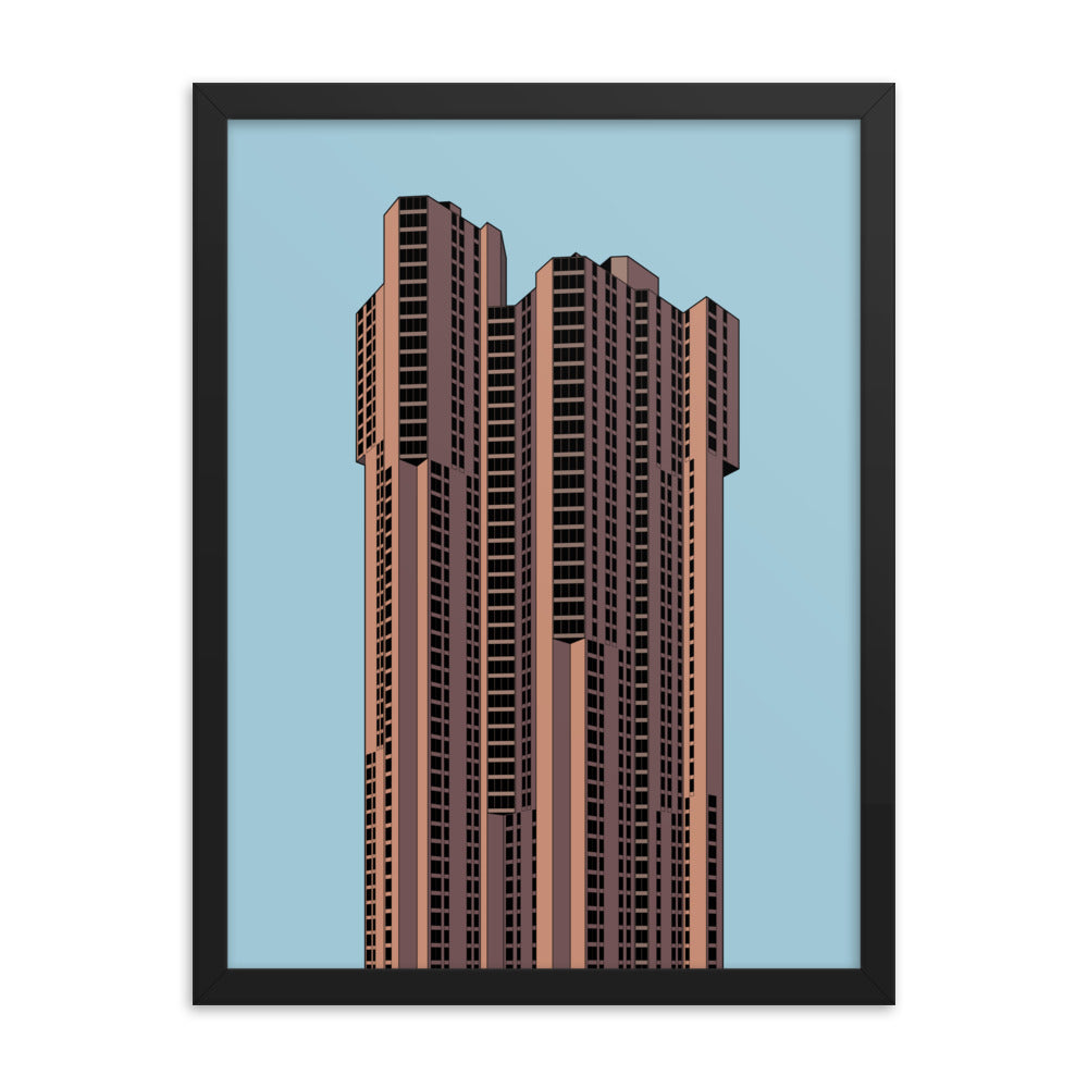 River Park Towers Framed Prints