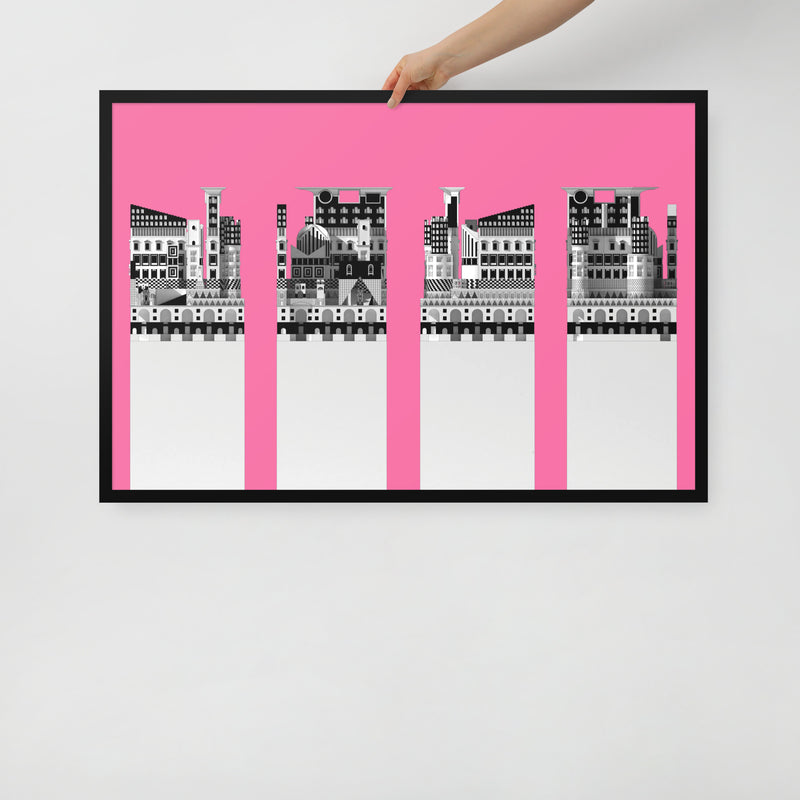 Picciriddu's Tower Elevations Framed Posters