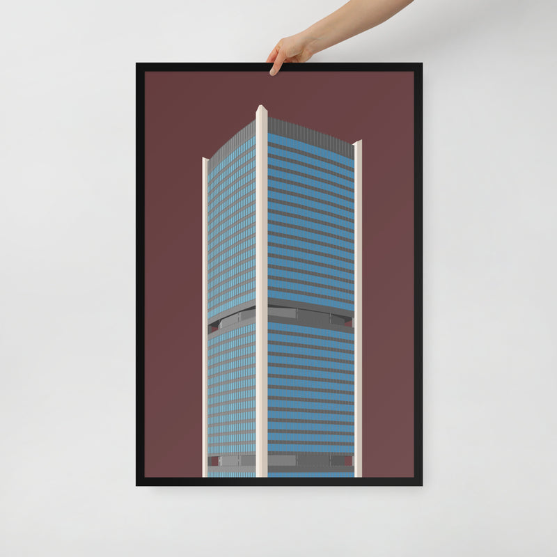 Tour de la Bourse Framed Prints