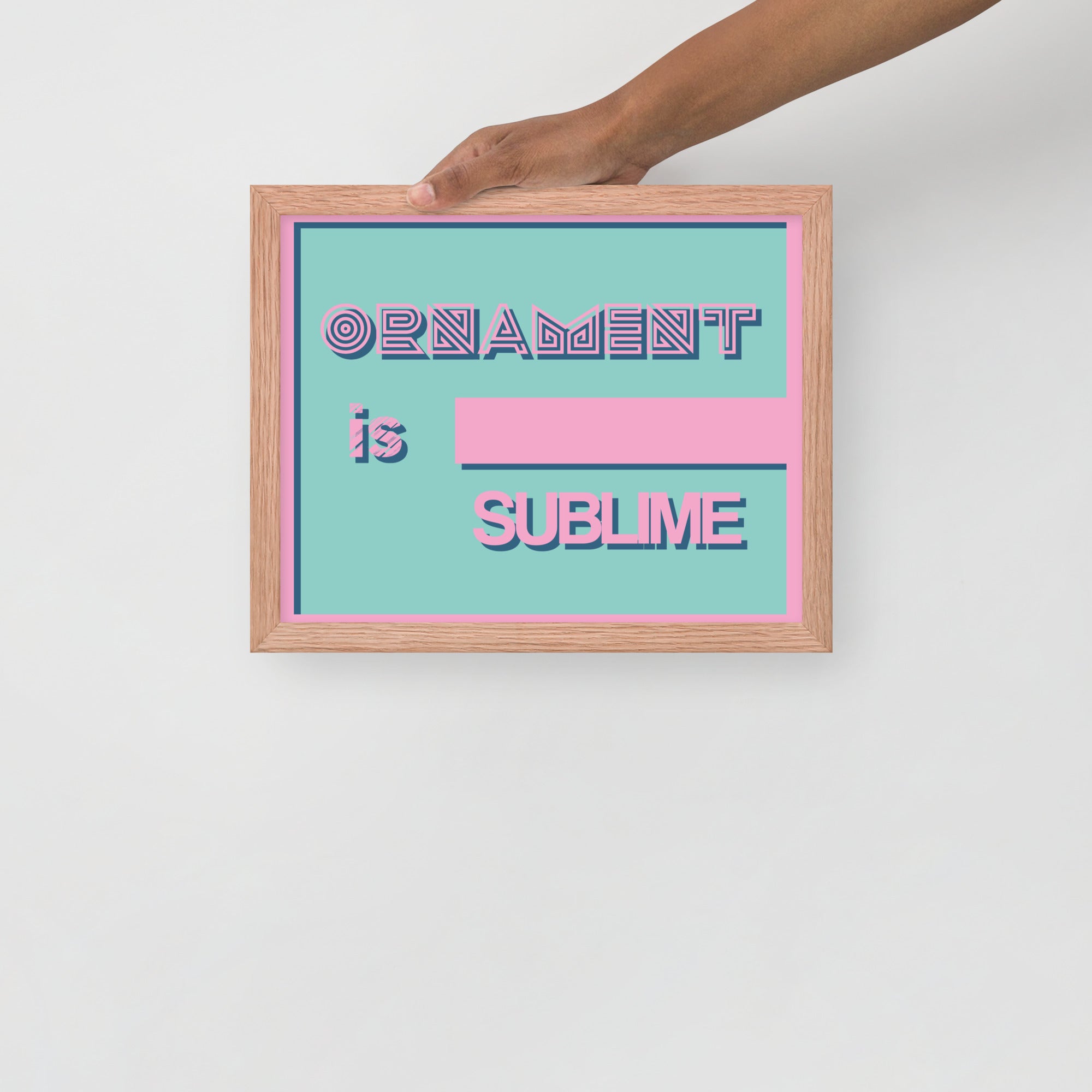 Ornament Is Sublime Framed Prints