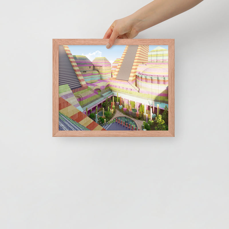 House of the Tetrarchs Courtyard Framed Prints