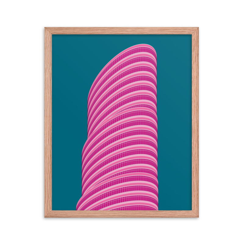 Lipstick Building Framed Prints