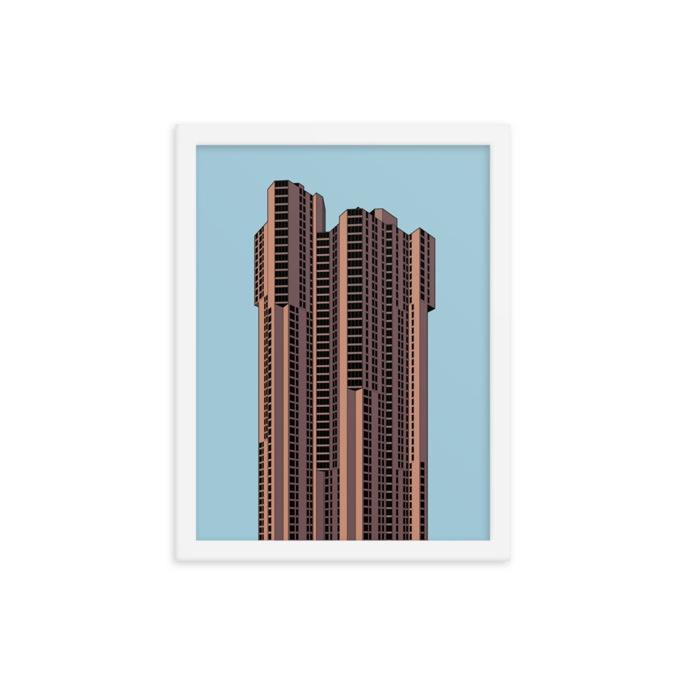 River Park Towers Framed Prints