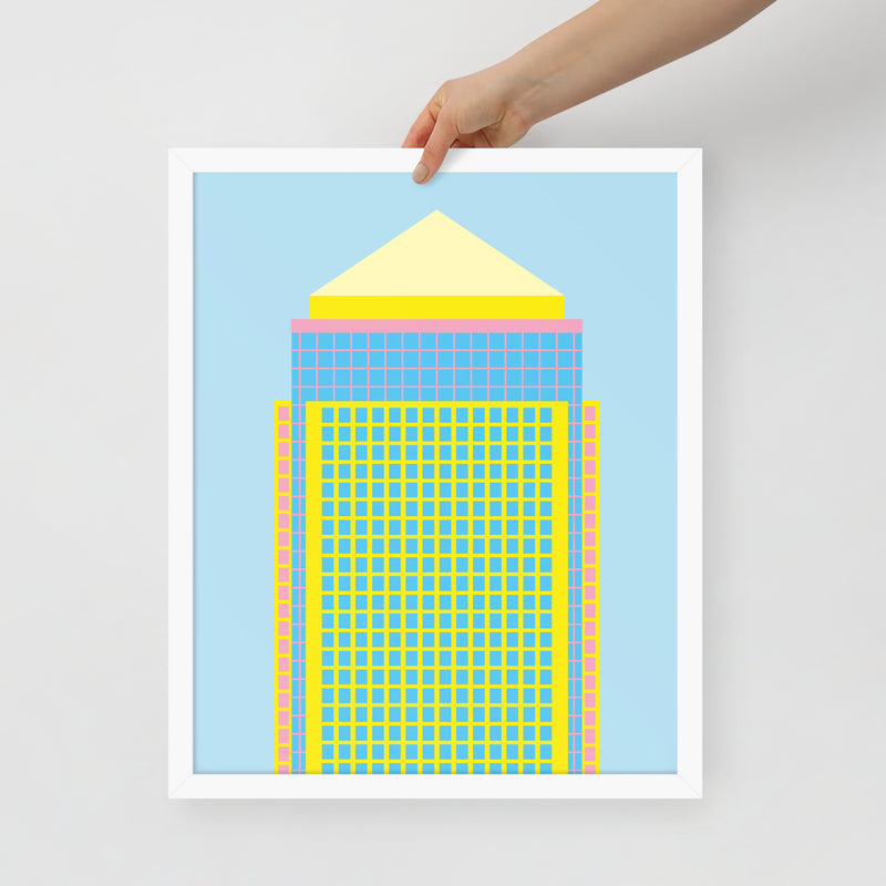 One Canada Square Framed Prints