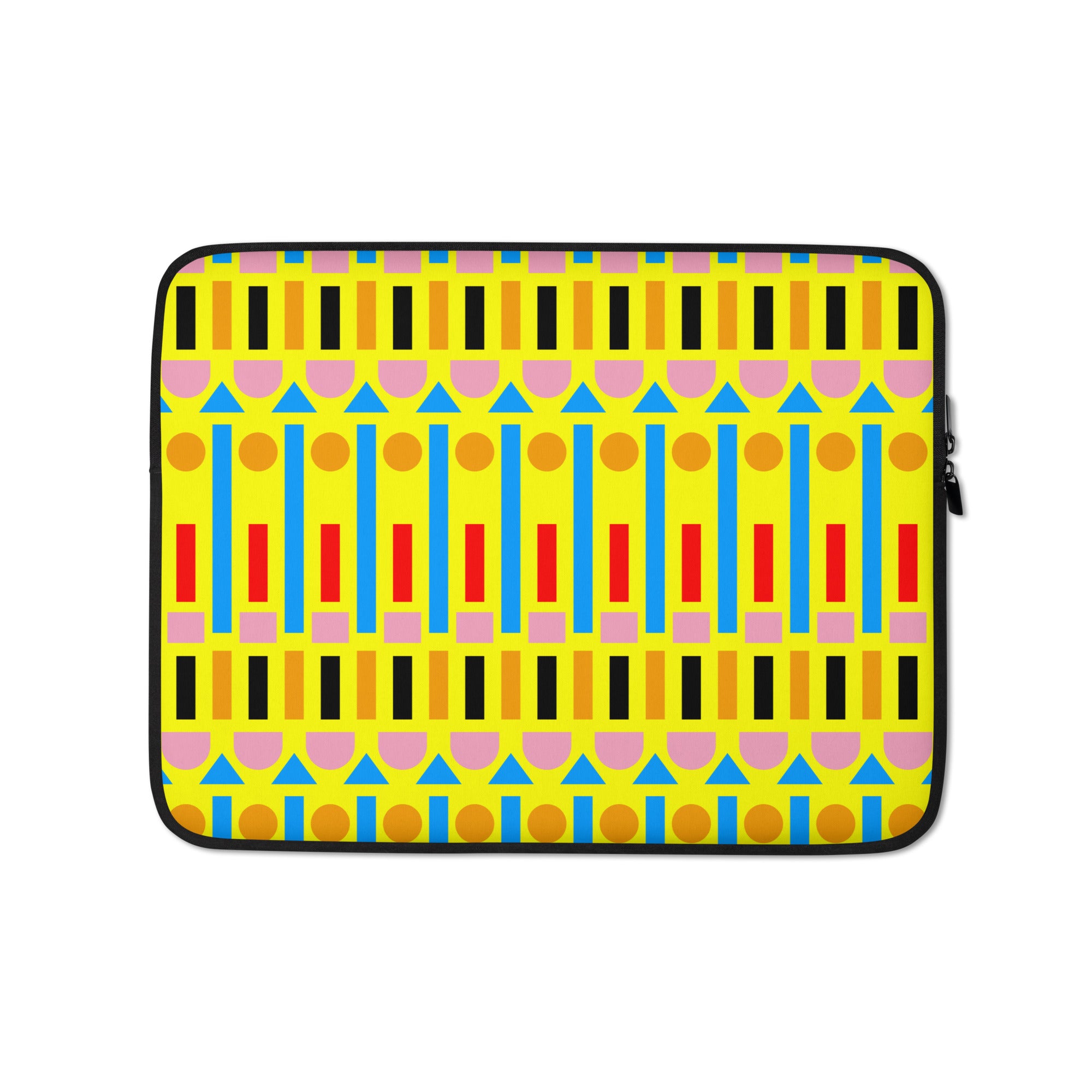 "Victoria Line Vernacular" Canary Yellow Laptop Sleeves