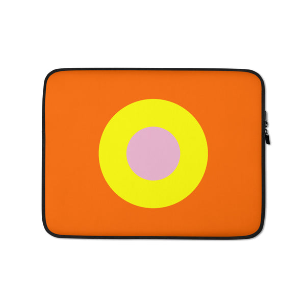 Tiger Orange, Yellow & Pink Single Chromadot  Laptop Cases