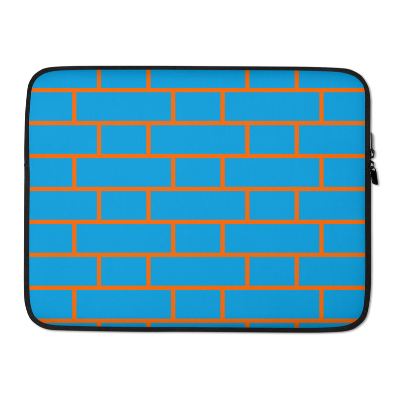 Blue & Orange Flemish Bond Brick Laptop Cases (15" And 13")