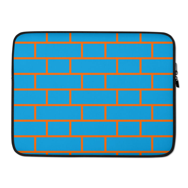 Blue & Orange Flemish Bond Brick Hatch Laptop Sleeves