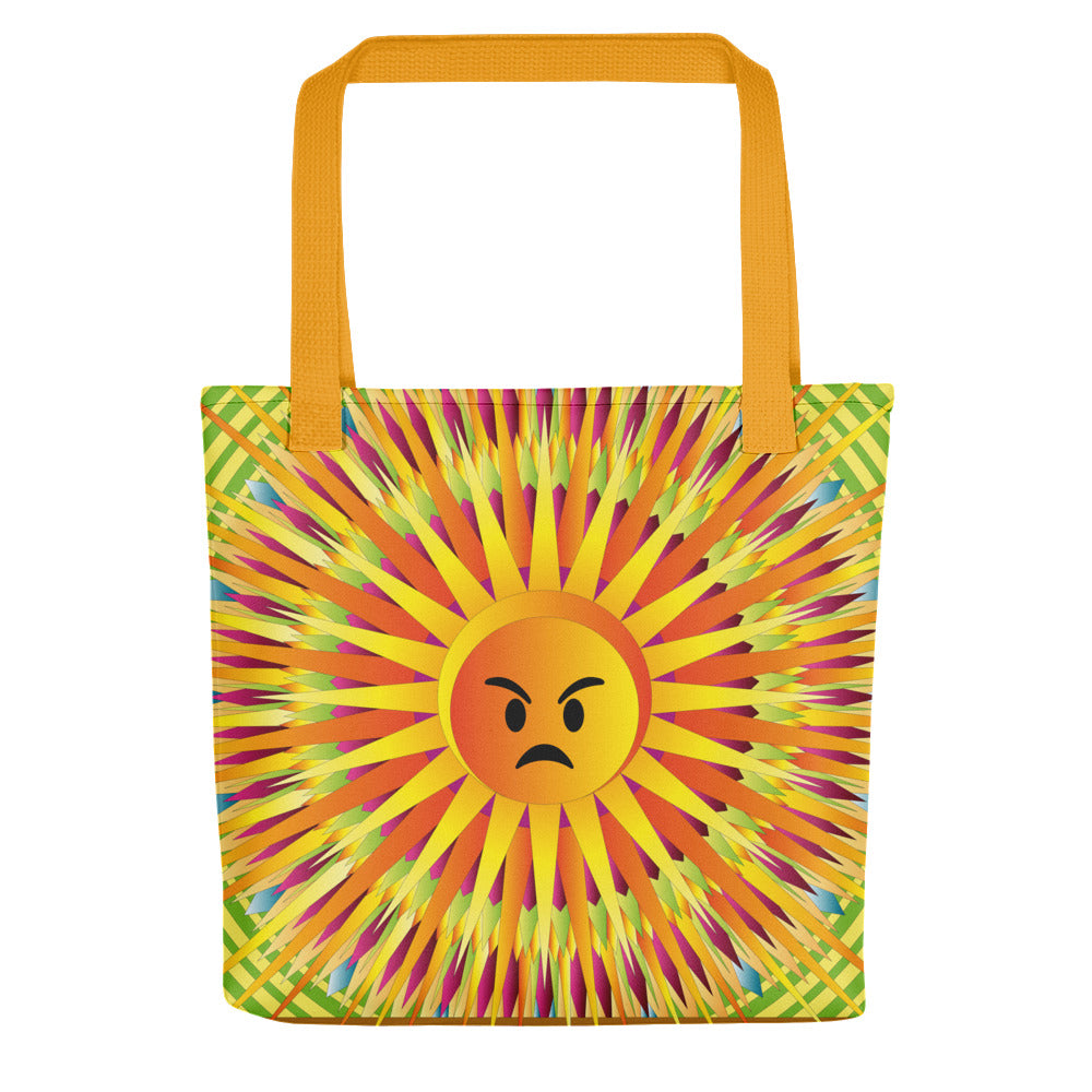 "Angry Sunrise" Tote bag