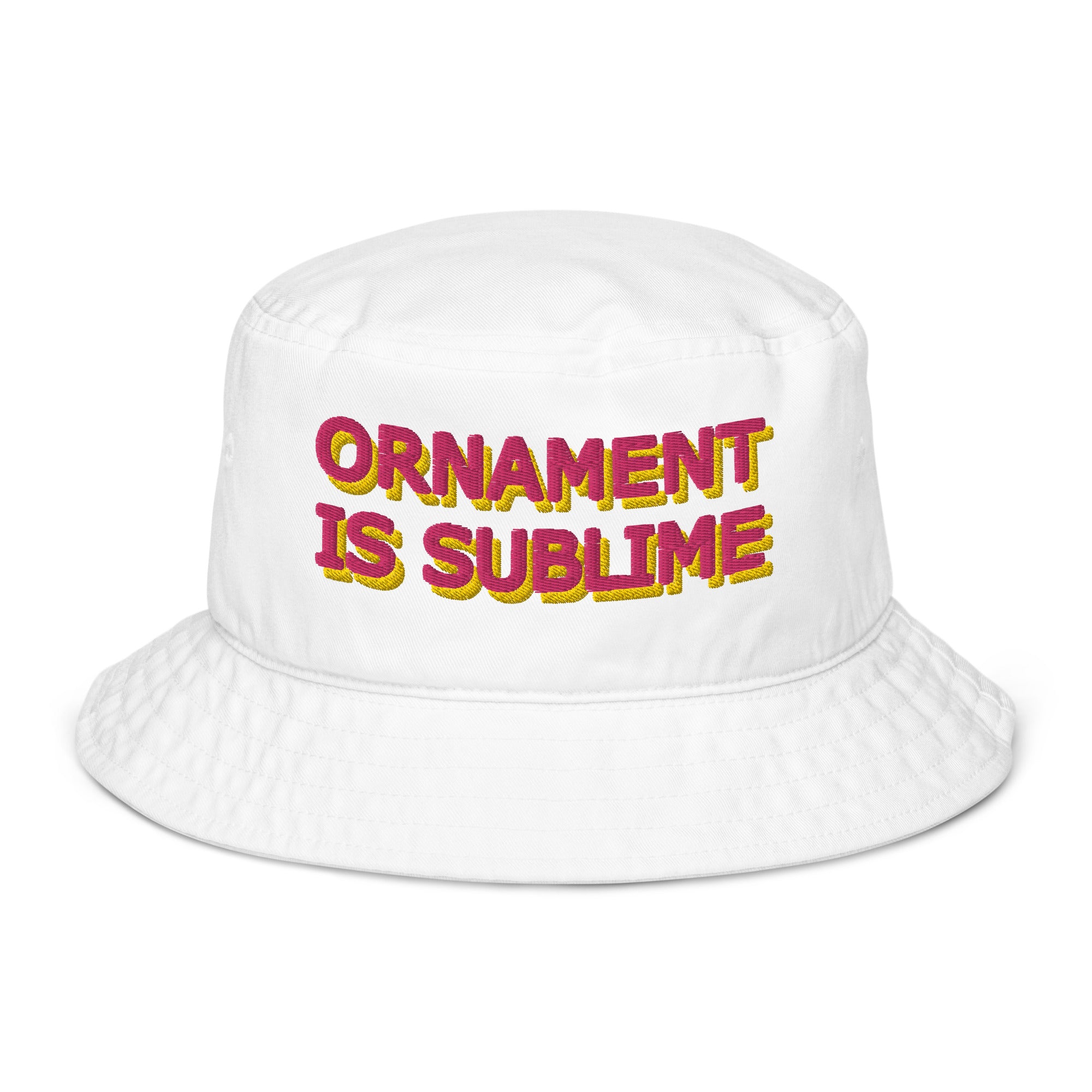 Ornament Is Sublime Organic Bucket Hat