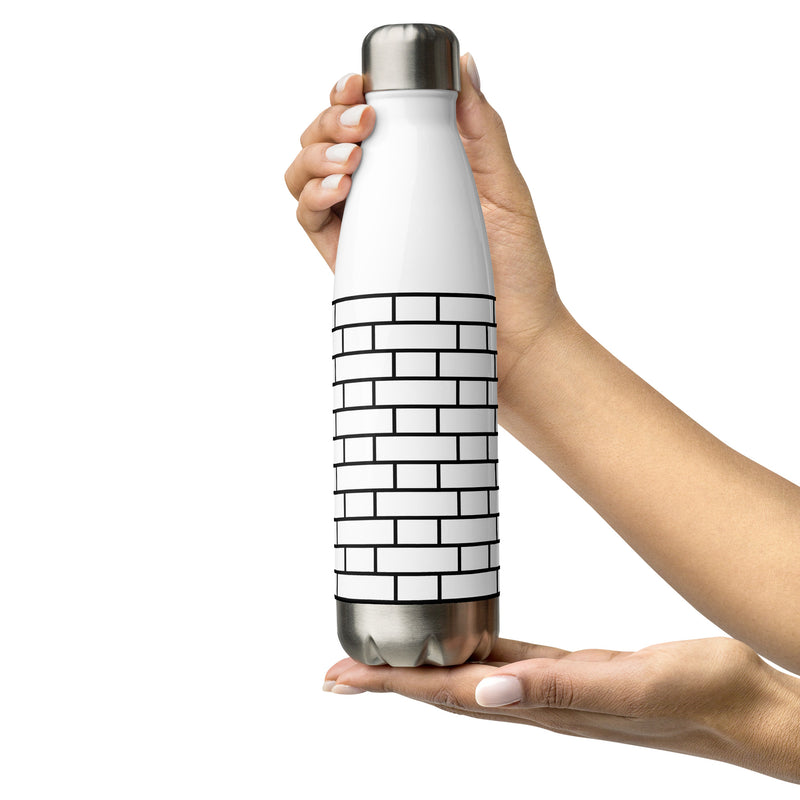 Flemish Bond Brick Hatch Stainless Steel Water Bottle