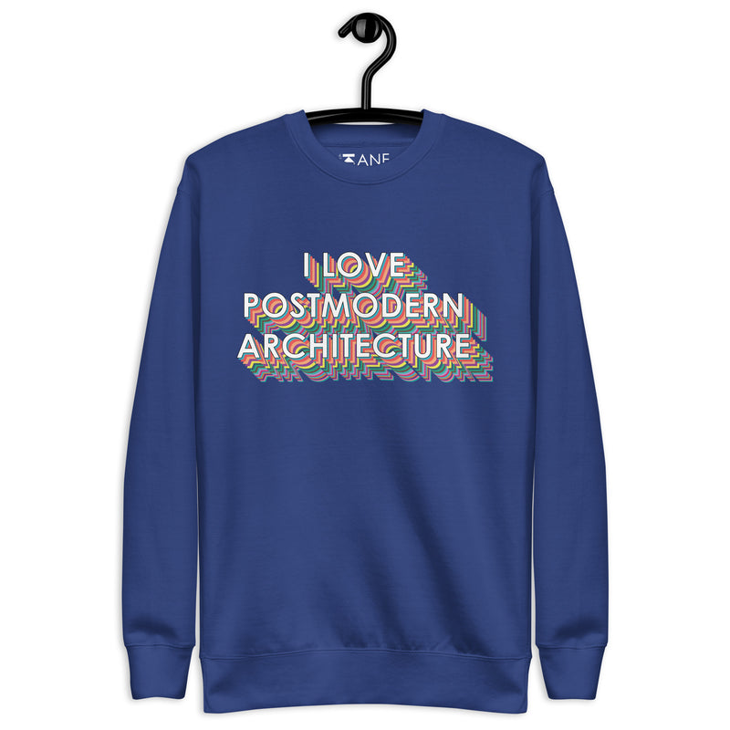 "I Love Postmodern Architecture" Unisex Jumper