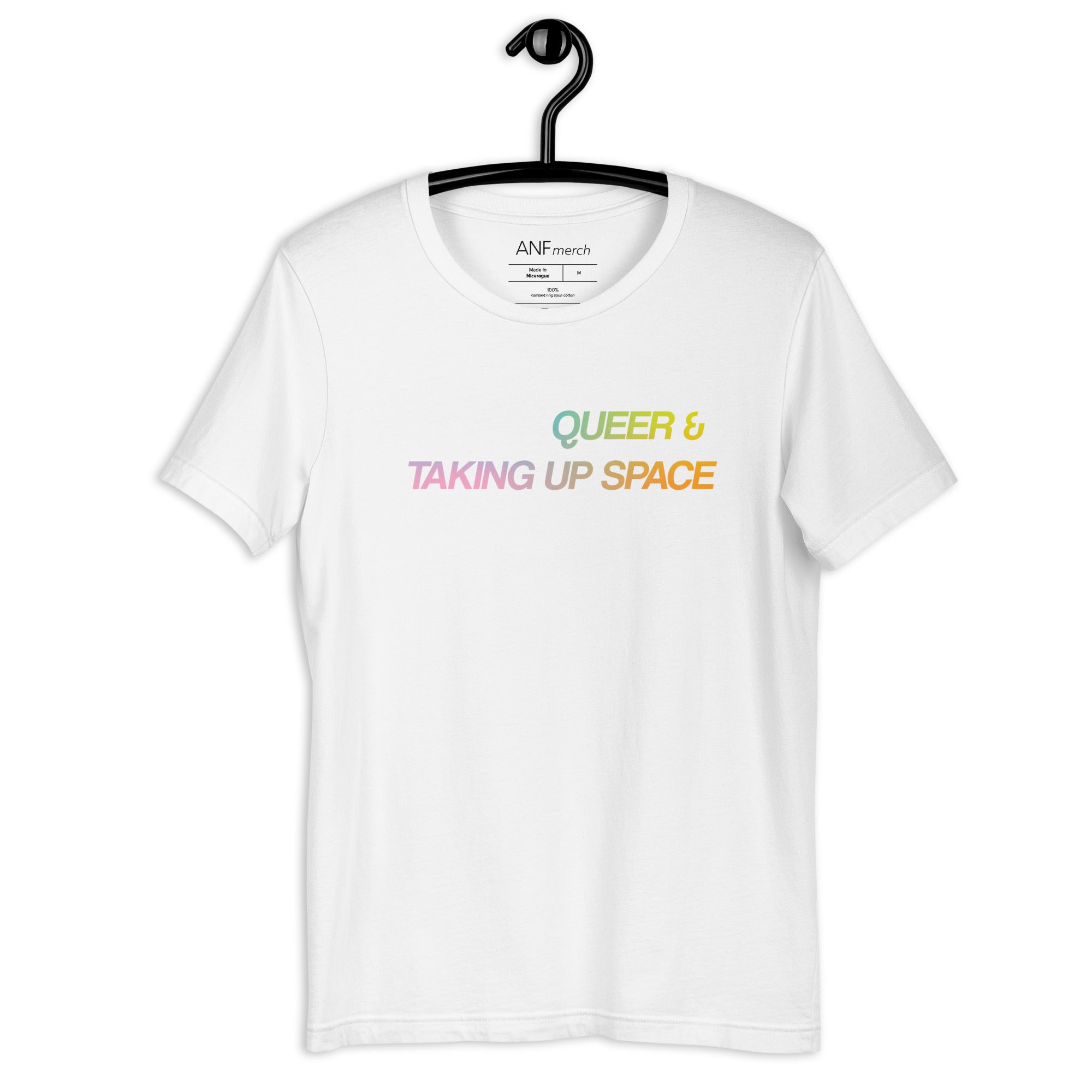 Queer & Taking Up Space Gradient Unisex T-Shirt