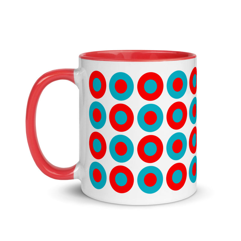 Red & Teal Chromadot Mug