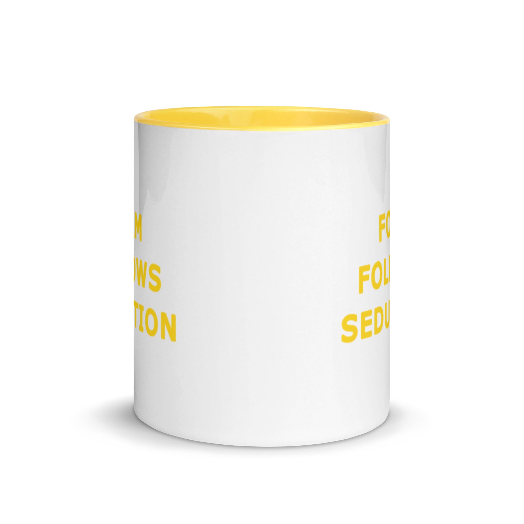 Form Follows Seduction Blue, Orange, Pink, Black or Yellow Mug