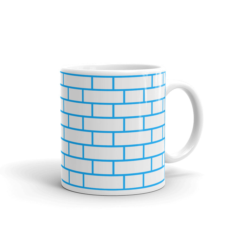 Flemish Bond Brick Blue Hatch Mug