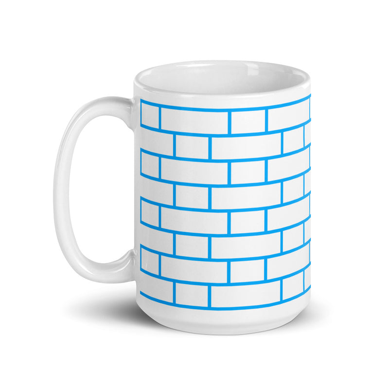 Flemish Bond Brick Blue Hatch Mug