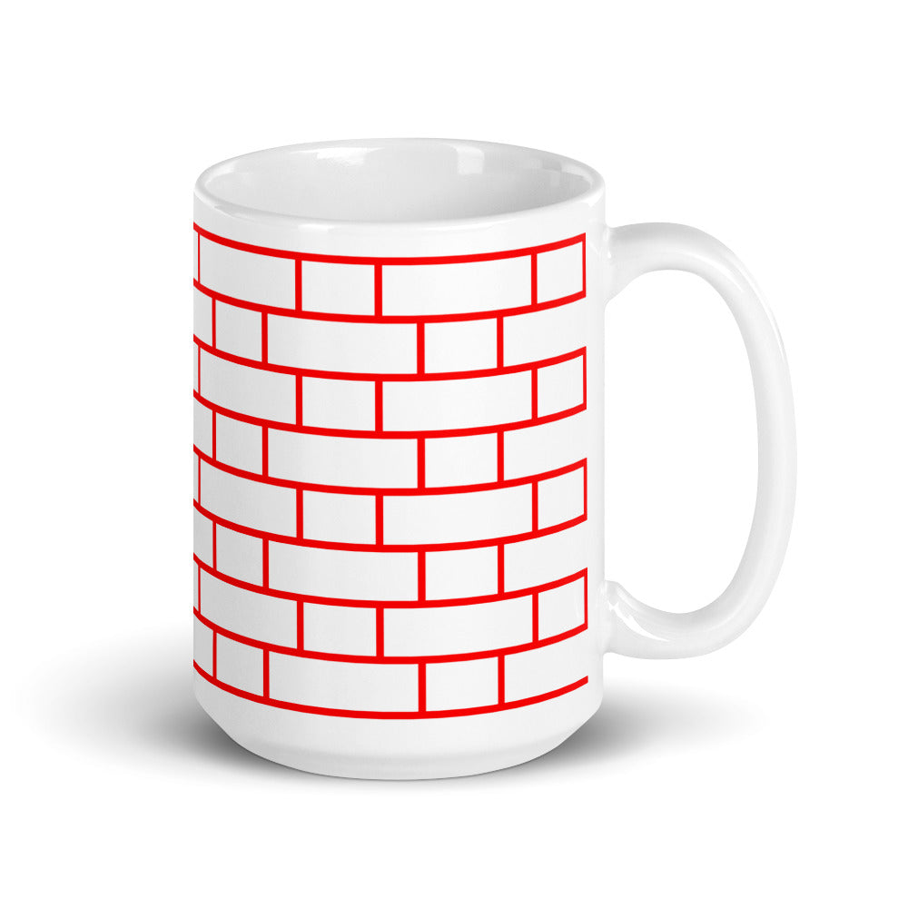 Flemish Bond Brick Red Hatch Mug