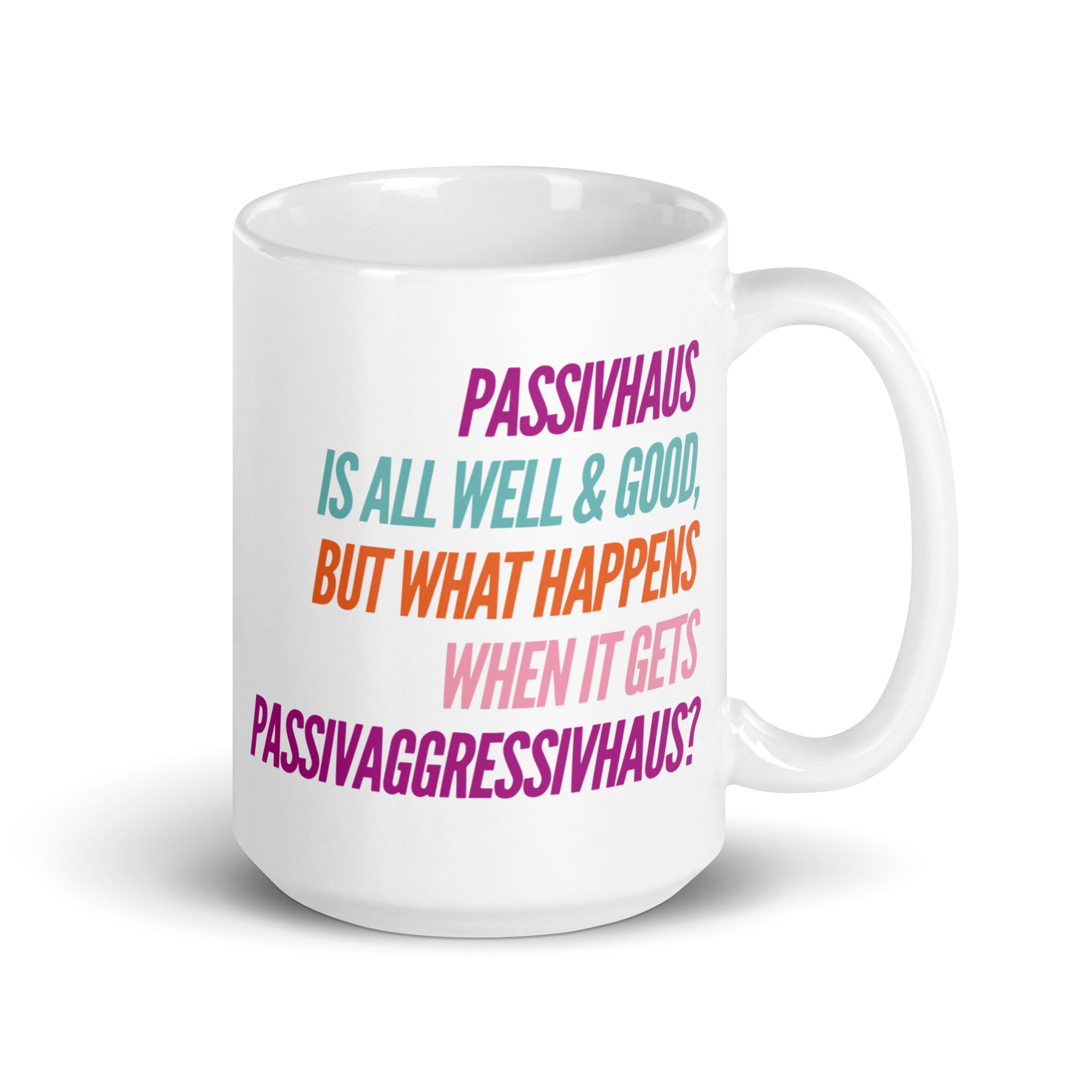 "Passivhaus is all Well and Good, but What Happens When it Gets Passivagrresivhaus?" Mug